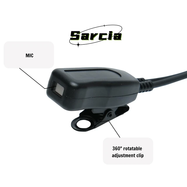 Alt view image 5 of 7 - Sarcia G Shape Earpiece for NX1200 NX1300 K1 RT15 RT21 Two Way Radio,10PCS | K Plug 2 Pin Headset Compatible with UV5R TK3140 TK3360 RT22 RT68 Pxton Betch Walkie Talkie