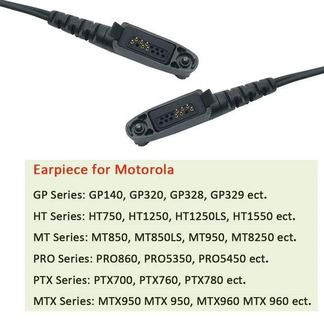 Alt view image 6 of 6 - TDYU Walkie Talkie Earpiece Compatible with Motorola GP328Plus GP338Plus EX560