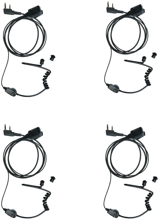 Main image of Sarcia K Type 2Pin Earpiece for K1 NX1300 RT15 RT22 UV5R 2 Way Radio,4 PCS | K Plug headset Compatible with TK3230 TK3360 NX1200 RT68 Pxton Betch Walkie Talkie