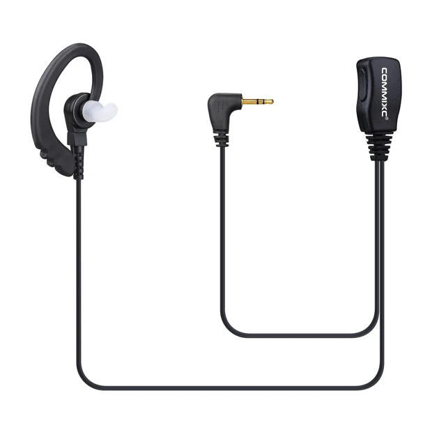 Main image of 2-Pack Walkie Talkie Earpieces, 2.5mm 1-Pin Compatible with Mot Talkabout | Two Way Radio Headset with Mic PTT