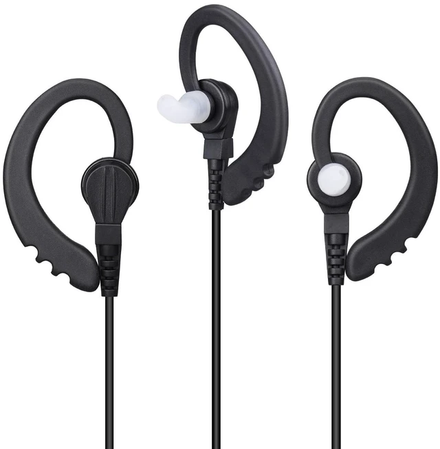 Alt view image 5 of 7 - 2-Pack Walkie Talkie Earpieces, 2.5mm 1-Pin Compatible with Mot Talkabout | Two Way Radio Headset with Mic PTT