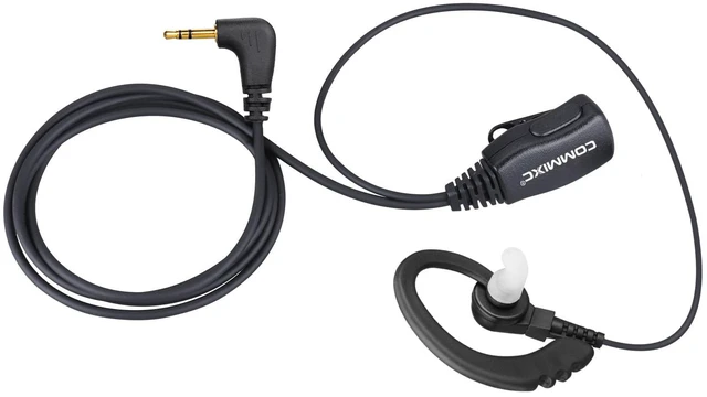 Alt view image 6 of 7 - 2-Pack Walkie Talkie Earpieces, 2.5mm 1-Pin Compatible with Mot Talkabout | Two Way Radio Headset with Mic PTT