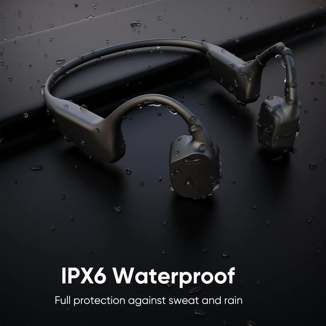 Alt view image 5 of 7 - Auvonix Bone Conduction Headphones Bluetooth 5.3, Open Ear Wireless Headphones with Dual Mic Noise Cancelling, Sport Headset with 10H Playtime, IP67 Waterproof for Running, Cycling, Work, Driving