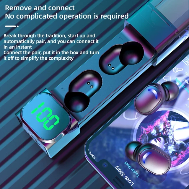 Alt view image 2 of 7 - 2024 NEW Version True Wireless Bluetooth Earbuds in-Ear Headphones Headset with Charging Case Compatible with Apple & Android, Dual Connect, Built-in Microphone, Stereo Sound - Model 22
