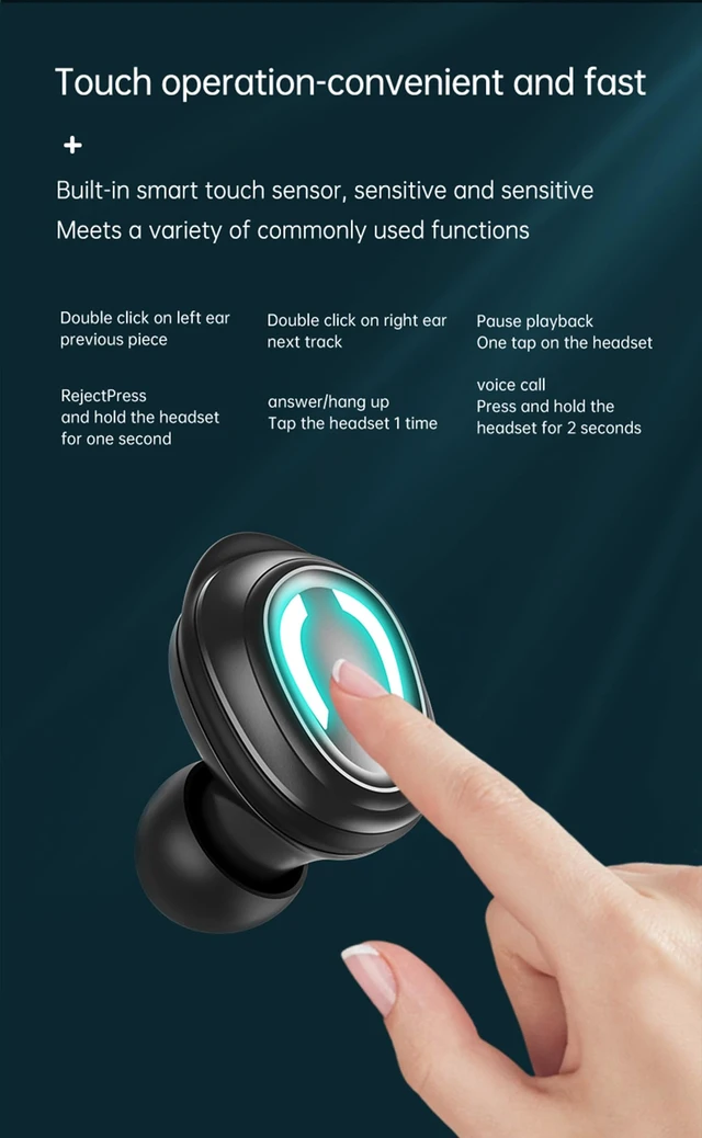 Alt view image 5 of 5 - 2024 NEW Version True Wireless Bluetooth Earbuds in-Ear Headphones Headset with Charging Case Compatible with Apple & Android, Dual Connect, Built-in Microphone, Stereo Sound - Model 2