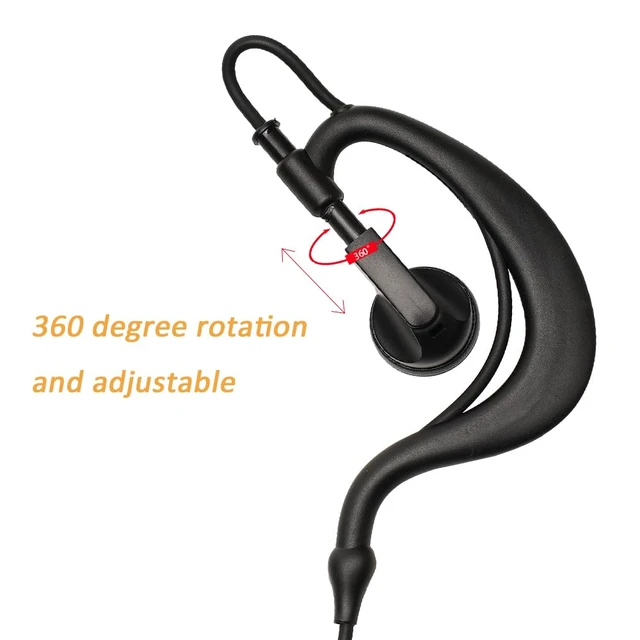 Alt view image 4 of 6 - G Shape Headset Compatible with Motorola APX4000 APX6000 XPR6550 XPR7550 APX7000 5Pack