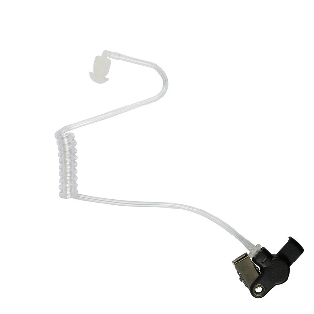 Alt view image 3 of 4 - GoodQbuy® Covert Acoustic Tube Earpiece Headset Mic for Motorola XPR6500 XPR6550 XPR6580 XiRP8200 APX7000 APX6000 Radio Security Door Supervisor