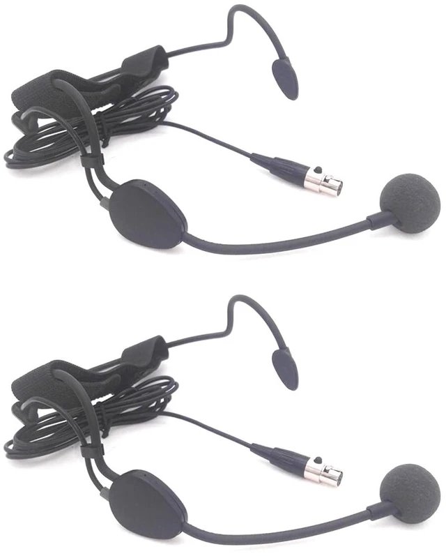 Main image of PALPEAL 2 Pack XLR 3PIN Headset Microphone for AKG Samson Wireless Bodypack Transmitter