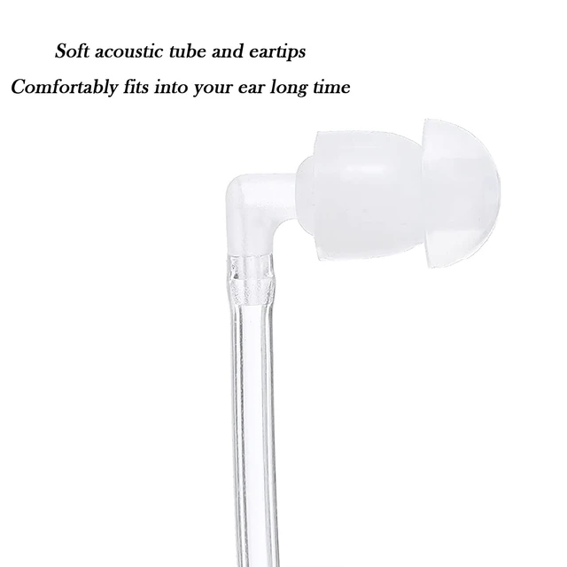 Alt view image 5 of 6 - Dronoval Walkie Talkie Earpiece with Mic,Compatible with CP200 CP200D BPR40 CP100D CP185 RDM2070D Earpiece Two Way Radio Headset Walkie Walkie Surveillance Kit Police Headphones (5 Packs)