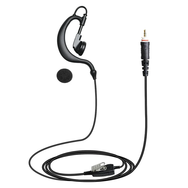 Alt view image 2 of 7 - SVXSODA CLP-1010 CLP-1040 2-Way Radio Earpiece with Mic, Adjustable G Earhook Headset for Long Wear Security/Construction, Compatible with Motorola CLP-1010, CLP-1040, CLP-1060, and More