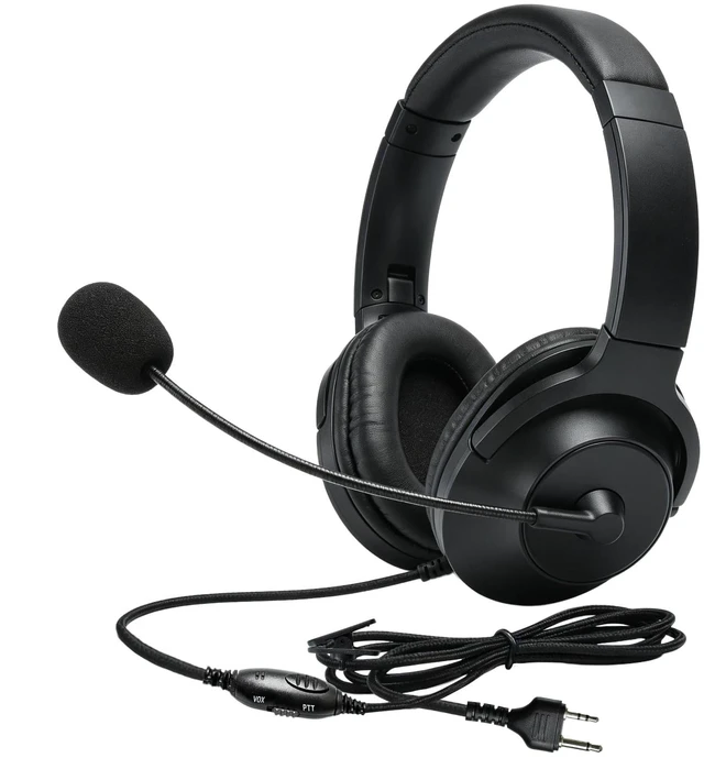 Main image of 2 Pin Walkie-talkie Earpiece Atv Over Head Headset Walkie Talkie Double Sided Vph Comms Ear Piece With Vox Ptt Boom Mic Earmuffs Headphone Compatible With Midland Radio Model t50 mb400 mxt275 xtalker