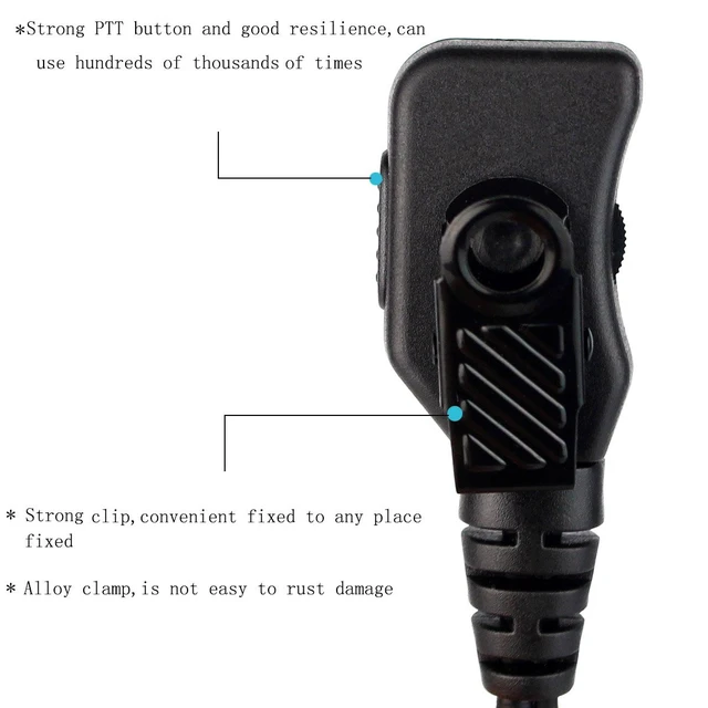 Alt view image 5 of 7 - Retevis Volume Adjustable, Walkie Talkie Earpiece with Mic, G-Type, 2-Pin | Compatible with Motorola Radios R2/CP100D/CP200D/ CP200/CP185/CLS1110/CLS1410 Walkie Talkie, 2 Way Radio Earpiece(10 Pack)