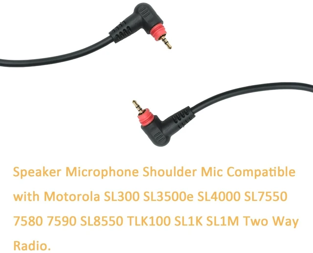 Alt view image 3 of 6 - TDYU Walkie Talkie Headset Compatible with Motorola SL300 SL3500e SL7550