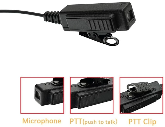 Alt view image 4 of 6 - TDYU Walkie Talkie Headset Compatible with Motorola SL300 SL3500e SL7550