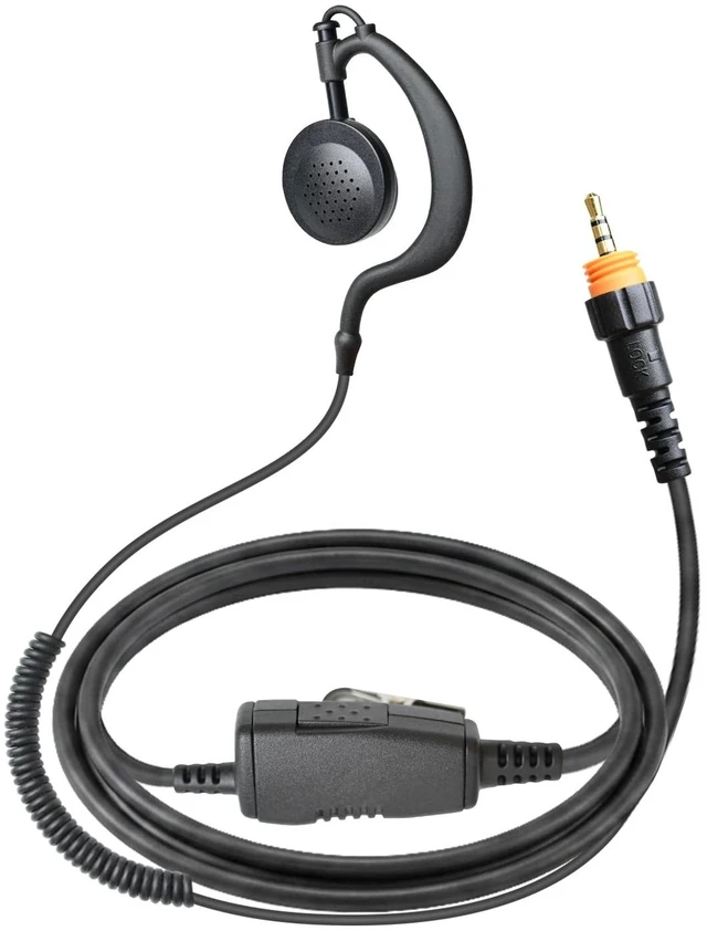 Main image of PZYPYM HC15-921 2-Way Radio Headset, Professional Heavy-Duty Comms Gear for Police/Security/Construction/Event Staff, 360° G-Hook, 0.3s PTT, Compatible with Motorola Kenwood Baofeng etc.
