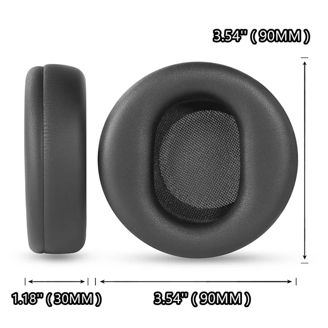 Alt view image 3 of 7 - TaiZiChangQin Earpads Replacement Ear Pads Pillow Cushion Compatible with Microsoft Surface Headphone 1 2 Wireless Noise Cancellation Headset Protein Leather Ear Pads Black