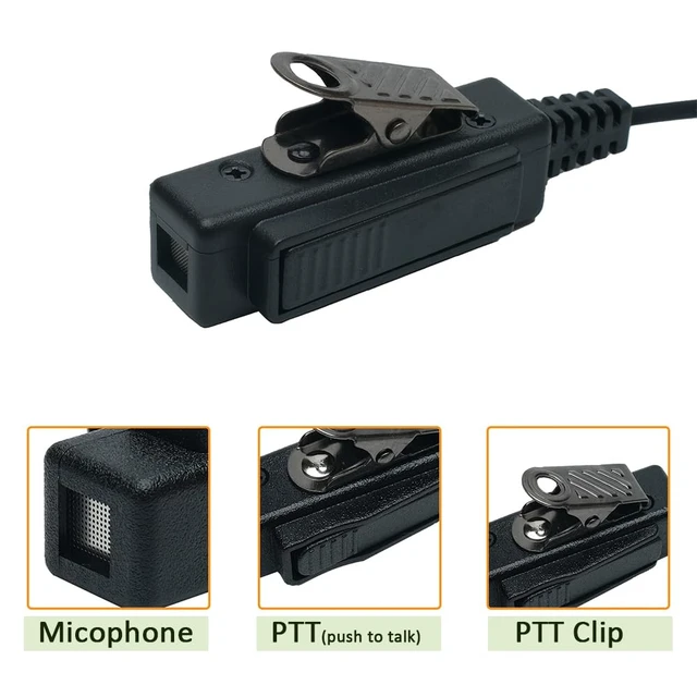 Alt view image 5 of 6 - BVMAG Acoustic Tube Headset Compatible with Motorola Talkabout MH230R 10PCS | MR350R T200 T200TP T260 T260TP T460 T600 MT350R 2 Way Radio