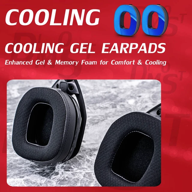 Alt view image 7 of 7 - A50 GEN 3 MOD KIT Cooling Gel Ear Pads for Astro A50 GEN 3 Headset I with Headband/Breathable Mesh by DIMOST - NOT FIT GEN 4