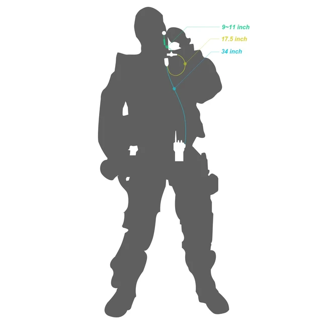 Alt view image 7 of 7 - Walkie Talkie Earpiece with Mic Compatible with Motorola MOTOTRBO XPR 3500e | Covert Air Acoustic Tube Walkie Talkie Headset XPR 3300 3300e 3500 Two-Way Radios Earpiece