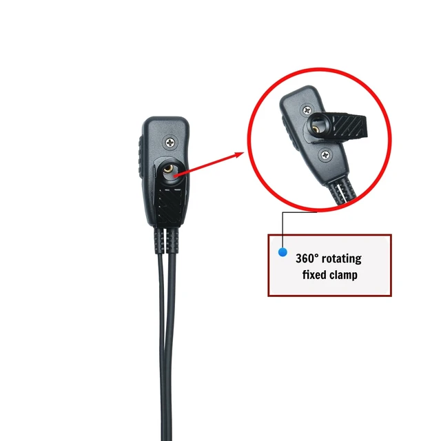 Alt view image 5 of 7 - LYWBETOP 5-Pack APX6000 Earpiece for APX 6000/4000/8000 XPR 7550e Headset | Tactical Two Way Radio Headset, With Mic Compatibel with Motorola ,Quick Release, C-Shape