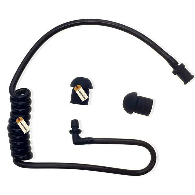 Alt view image 6 of 6 - Lsgoodcare 20Pcs Replacement Covert Acoustic Air Coil Audio Tube Earbuds Black Compatible with Motorola Kenwood Icom Yaesu Acoustic Coil Tube Earpiece Headset