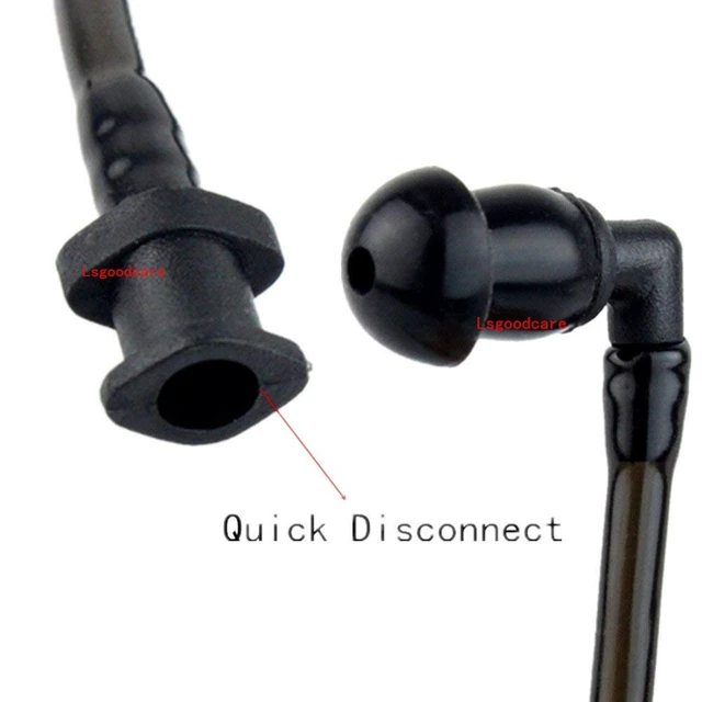 Alt view image 4 of 6 - Lsgoodcare 20Pcs Replacement Covert Acoustic Air Coil Audio Tube Earbuds Black Compatible with Motorola Kenwood Icom Yaesu Acoustic Coil Tube Earpiece Headset