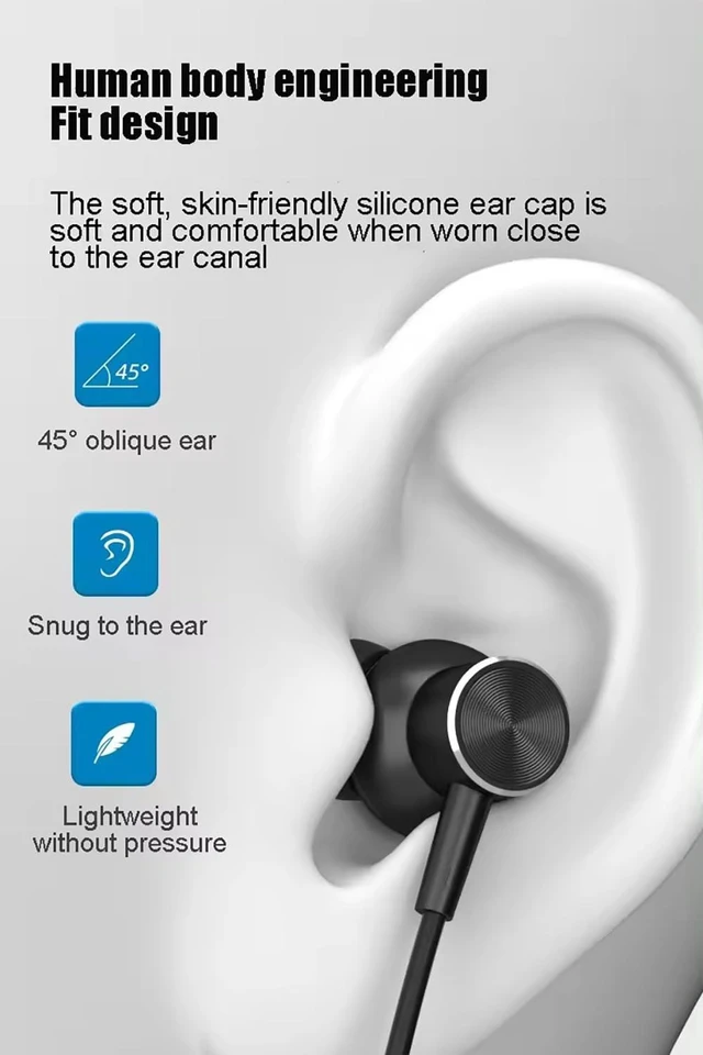 Alt view image 5 of 7 - Neckband Bluetooth Headphones 60H Music Time Wireless Stereo Neckband Earbuds Bluetooth 5.3 LED Digital Display ENC Call Noise Cancellation Silicone Collar in Ear Headset for Sports/Workout Grey