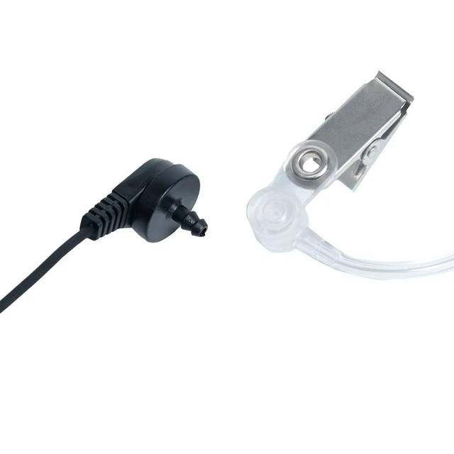 Alt view image 4 of 7 - Klykon Acoustic Tube Earpiece 10-Pack for Midland GXT1000 | Covert acoustic tube with PTT mic; PU cable. Fits Midland GXT1000VP4, LXT500VP3, GXT1050VP4 radios