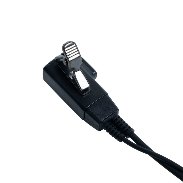 Alt view image 5 of 7 - Klykon Acoustic Tube Earpiece 10-Pack for Midland GXT1000 | Covert acoustic tube with PTT mic; PU cable. Fits Midland GXT1000VP4, LXT500VP3, GXT1050VP4 radios