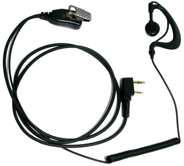 Alt view image 2 of 7 - G-Shape Earpiece Headset Compatible with Baofeng UV-5R,TK-2202 | with PTT MIC, 10 Packs Compatible with Kenwood TK-2402 TK-3402 BF-888S BF-F8HP, Walkie Talkie 2 Way Radio