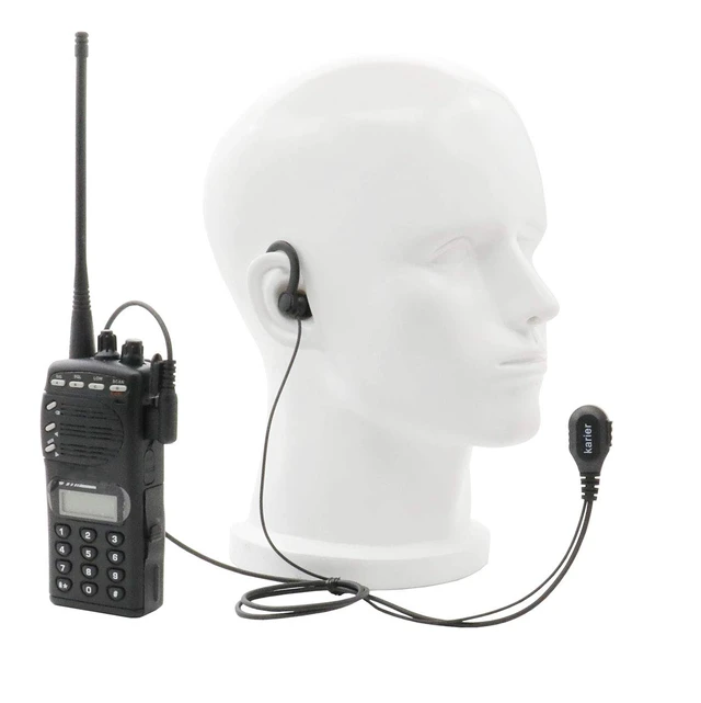 Alt view image 6 of 6 - Karier 2 Pin Walkie Talkie Headset Earpiece with PTT Mic and Silica Gel Earloops for Motorola CLS1410 CLS1110 CP200 CP185 CP040 CP1200 GP300 GP2000 GP88 GP3188 Radio Radio(5 Pack)