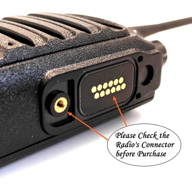 Alt view image 2 of 7 - Walkie Talkie Earpiece with Mic and Acoustic Tube Headset Compatible with Motorola APX4000 APX6000 APX7000 APX 8000 and SRX 2200 (2 Packs)
