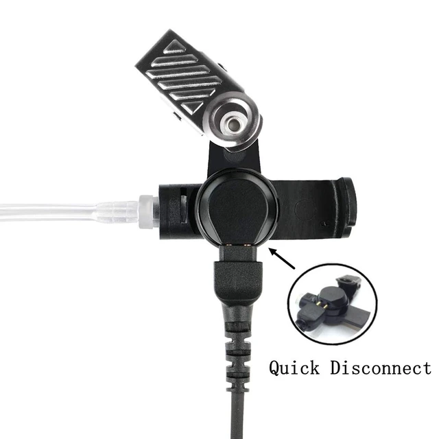 Alt view image 4 of 7 - Walkie Talkie Earpiece with Mic and Acoustic Tube Headset Compatible with Motorola APX4000 APX6000 APX7000 APX 8000 and SRX 2200 (2 Packs)