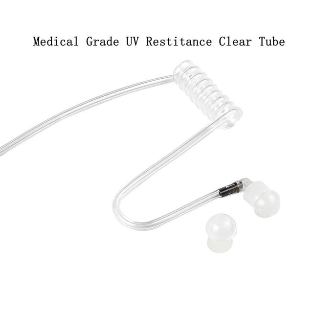 Alt view image 6 of 7 - Walkie Talkie Earpiece with Mic and Acoustic Tube Headset Compatible with Motorola APX4000 APX6000 APX7000 APX 8000 and SRX 2200 (2 Packs)