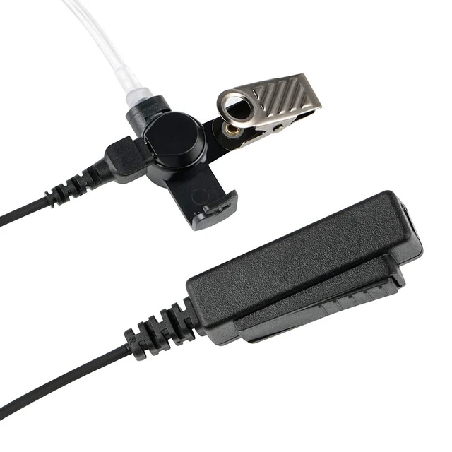 Alt view image 7 of 7 - Walkie Talkie Earpiece with Mic and Acoustic Tube Headset Compatible with Motorola APX4000 APX6000 APX7000 APX 8000 and SRX 2200 (2 Packs)