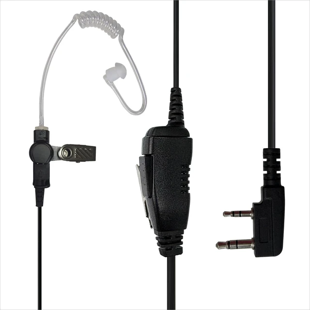 Main image of MONICONA Earpiece with PTT Mic Compatible for Kenwood PKT-300 NX-320 NX-340 TK-2200 TK-3160 NX-3220 NX3320 TH-D72A TH-K20A NX-1200DV, Acoustic Tube Headset, 2 Pin Style (2.5mm+3.5mm)