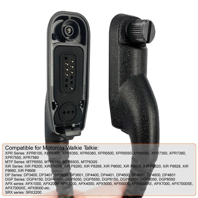 Alt view image 6 of 7 - 3'2 WireAcoustic Tube Earpiece Mic Compatible for Motorola XPR 7550 Radios | Engineered acoustic tubing dampens external noisestudio-clear sound paired with silky-soft earbuds crafted for fatigue-free