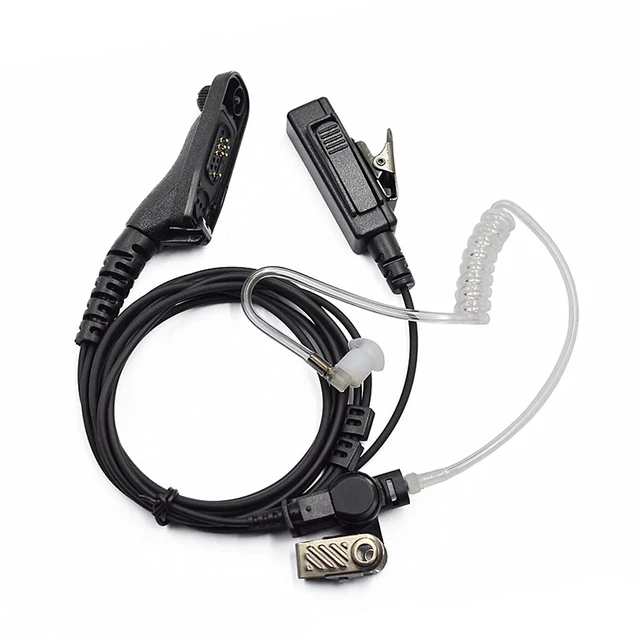 Alt view image 7 of 7 - 3'2 WireAcoustic Tube Earpiece Mic Compatible for Motorola XPR 7550 Radios | Engineered acoustic tubing dampens external noisestudio-clear sound paired with silky-soft earbuds crafted for fatigue-free