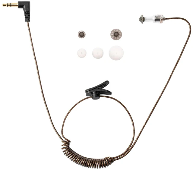 Main image of ERIPHA 3.5mm Covert Tubeless Earpiece for Motorola Radio 22" Brown | HD Listen-Only Headset. Fits 3.5mm Radios. For Police/Law Enforcement