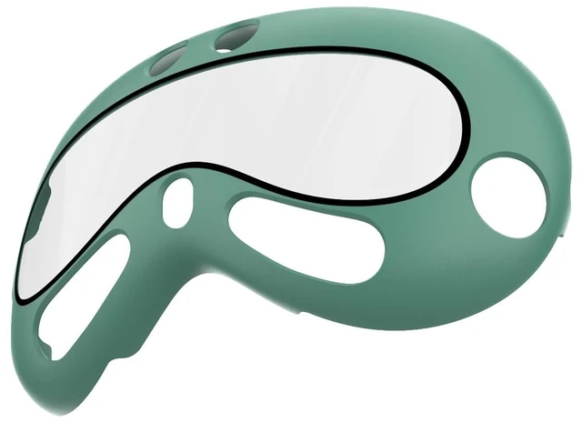 Main image of Rc-Z Screen Protector Case for Apple Vision Pro, Hard PC Bumper & Tempered Glass Protective Cover Full Face Cover for Vision Pro VR Headset 2024 Accessories, Green