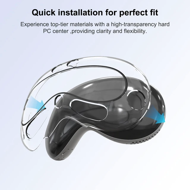 Alt view image 3 of 7 - Rc-Z Screen Protector Case for Apple Vision Pro, Hard PC Bumper & Tempered Glass Protective Cover Full Face Cover for Vision Pro VR Headset 2024 Accessories, Green