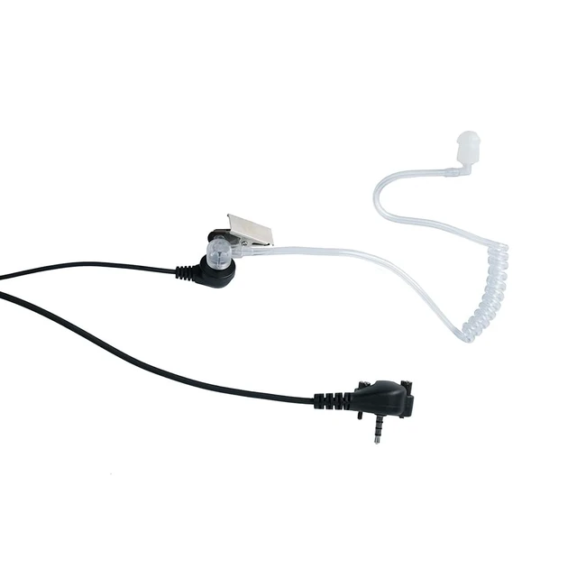 Alt view image 6 of 7 - Acoustic Tube Headset Compatible with Yaesu/Vertex VX-261,VX-231, 6 Pack | Earpiece ,Transparent tube, PTT mic, Compatible Yaesu/ Vertex Standard EVX-531 Radio 3.5mm 1-pin walkie talkie radios