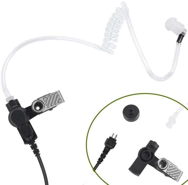 Alt view image 7 of 7 - 2-Way Radio Ear Piece Earpiece Headset Compatible with Motorola clp 1010e 1080e clp1010e clp1080e Walkie Talkie(2Pack)