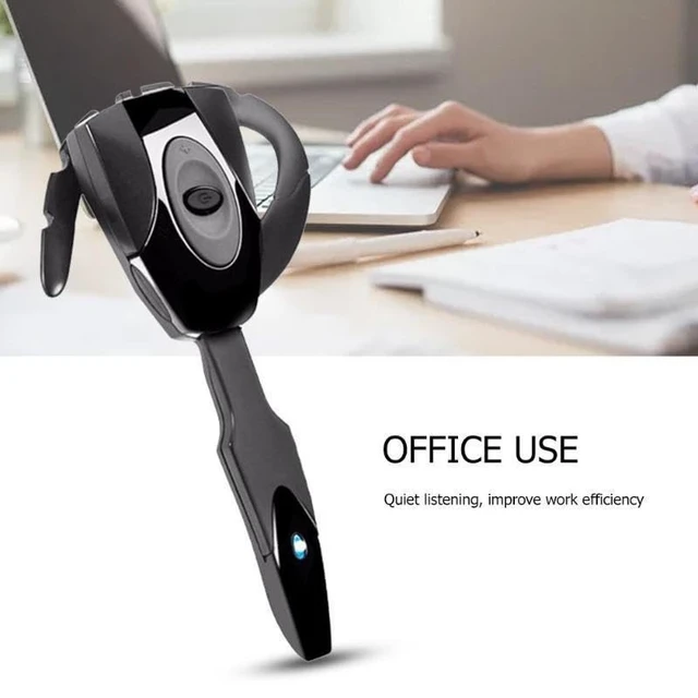 Alt view image 4 of 7 - Yoidesu Headset, V5.3 Single Ear Bluetooth Headset with Noise Canceling Mic, Ultralight Rechargeable Cell Phone Earpiece Hands for Business Office Driving Sporting