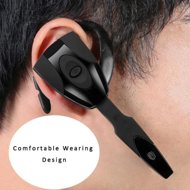 Alt view image 3 of 7 - Yoidesu Headset, V5.3 Single Ear Bluetooth Headset with Noise Canceling Mic, Ultralight Rechargeable Cell Phone Earpiece Hands for Business Office Driving Sporting