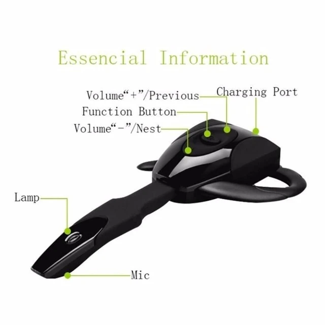 Alt view image 6 of 7 - Yoidesu Headset, V5.3 Single Ear Bluetooth Headset with Noise Canceling Mic, Ultralight Rechargeable Cell Phone Earpiece Hands for Business Office Driving Sporting