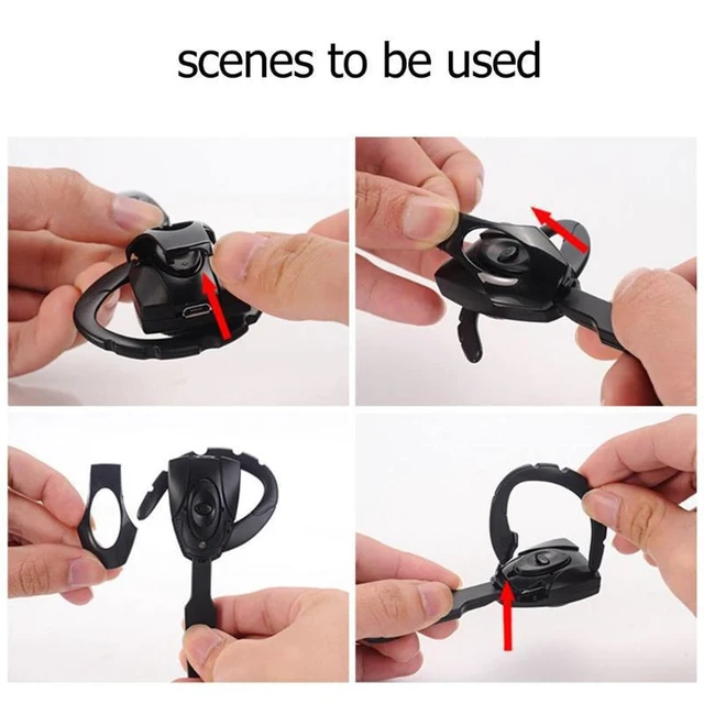 Alt view image 7 of 7 - Yoidesu Headset, V5.3 Single Ear Bluetooth Headset with Noise Canceling Mic, Ultralight Rechargeable Cell Phone Earpiece Hands for Business Office Driving Sporting