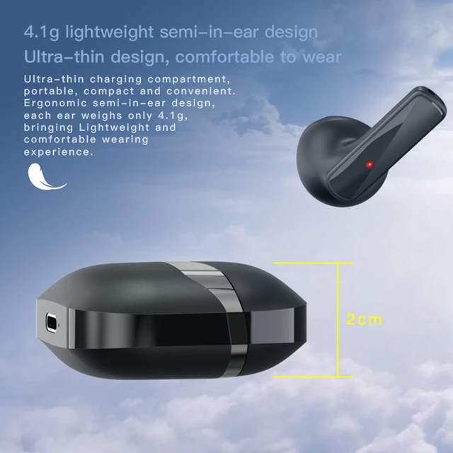Alt view image 3 of 7 - 2024 NEW Version True Wireless Bluetooth Earbuds in-Ear Headphones Headset with Charging Case Compatible with Apple & Android, Dual Connect, Built-in Microphone, Stereo Sound - Model 21