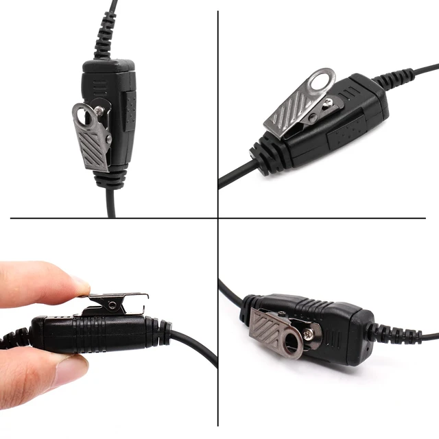 Alt view image 5 of 7 - Aimtobest HKLN4487 HKLN4455 Earpiece Compatible for Motorola CLP1010 CLP1040 CLP1060 CLP446 with PTT Mic HKLN4603 Earhook Headset
