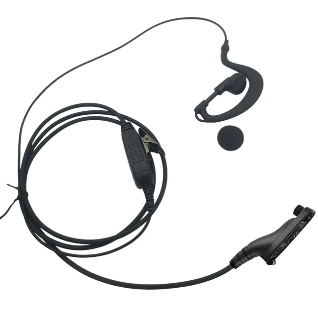 Alt view image 2 of 6 - STDGOVE 2-Way Radio Earpiece Headset PTT Mic, G Shape | For Motorola APX 6000, 6000R 6000LI 60000XE 1000 400 4000 7000 8000 8000XE 900 9000, XPR 7550E 6550E 6550 7550 6350 7350E